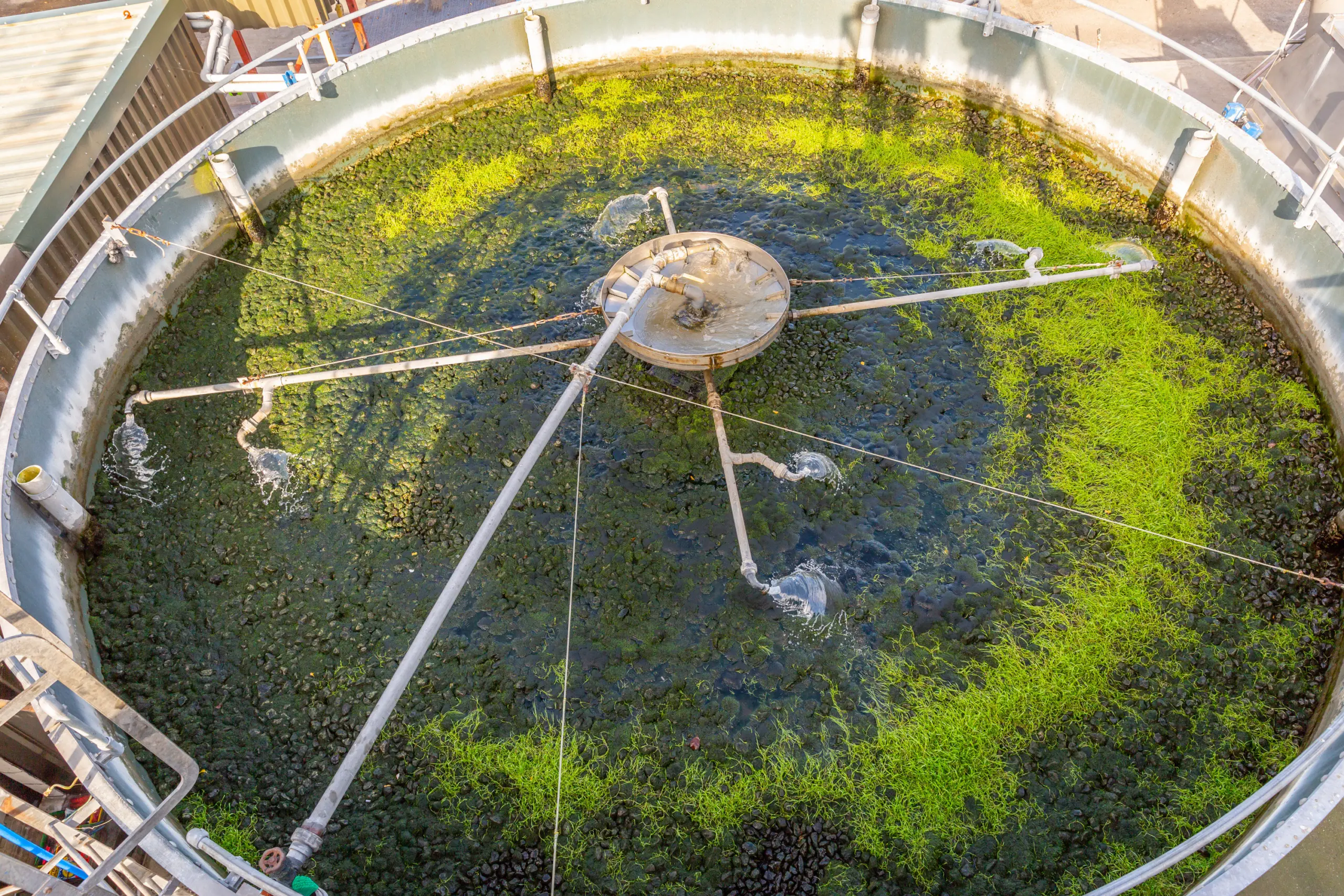 Rotating biological treatment.
