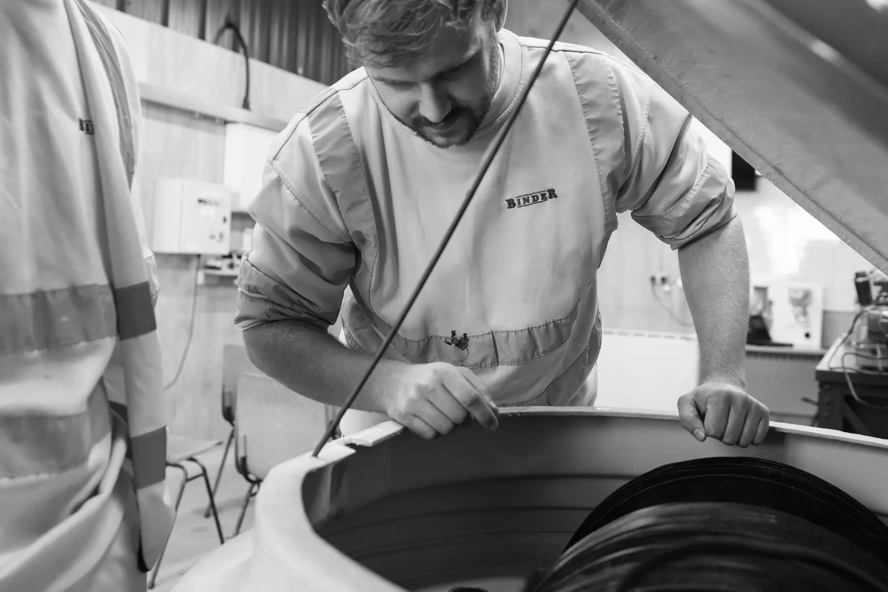 Apprentice being taught in dedicated training room